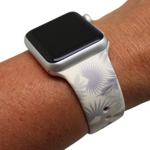 Load image into Gallery viewer, Gray &amp; White Tropical Floral Watch Bands for Apple Watch
