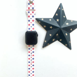 4th of July Stars Apple Watch band
