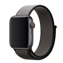 Load image into Gallery viewer, gray nylon apple watch band
