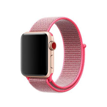 Load image into Gallery viewer, hot pink nylon apple watch band