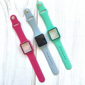 Silicone Band + Bumper Set for Apple Watch