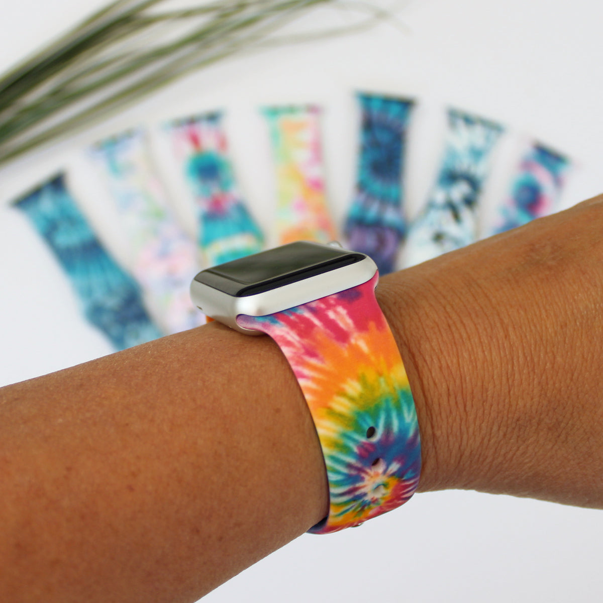 Pastel tie dye apple watch online band