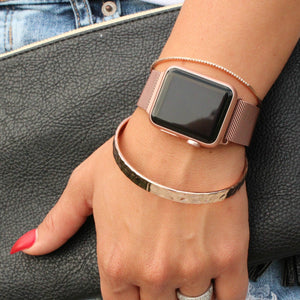 Stainless Steel Mesh Watch Bands for Apple Watch