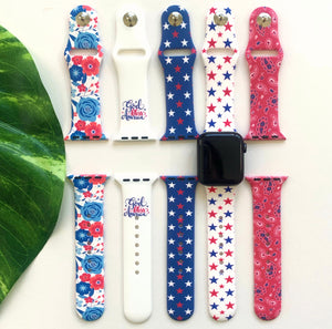 Apple Watch Bands Red White & Blue