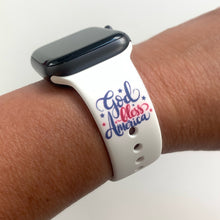 Load image into Gallery viewer, God bless America apple watch band

