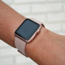 Load image into Gallery viewer, rose gold nylon apple watch band
