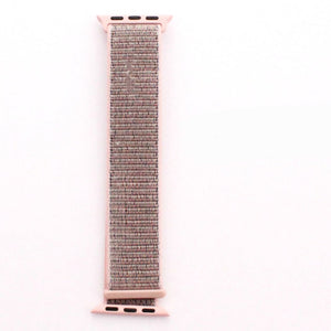 pink and gray apple watch band