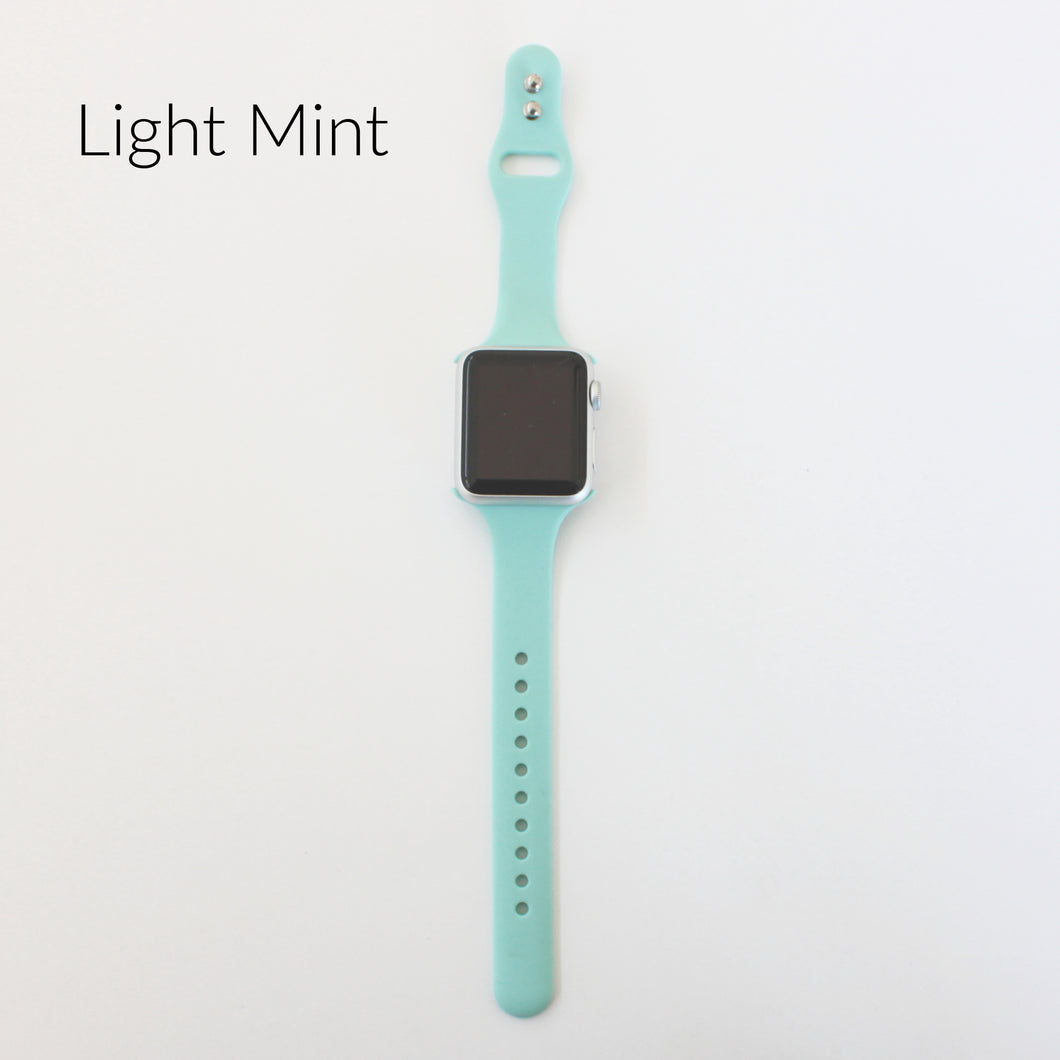 Slim Silicone Watch Bands for Apple Watch