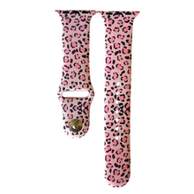 Load image into Gallery viewer, Pink Leopard Print Apple Watch Band
