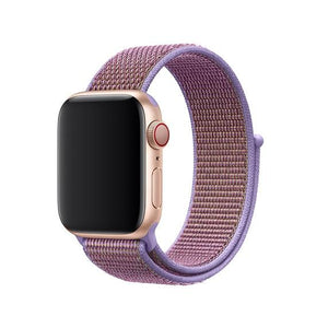 purple nylon apple watch band