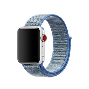 blue nylon apple watch band