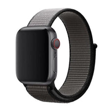 Load image into Gallery viewer, gray nylon apple watch band
