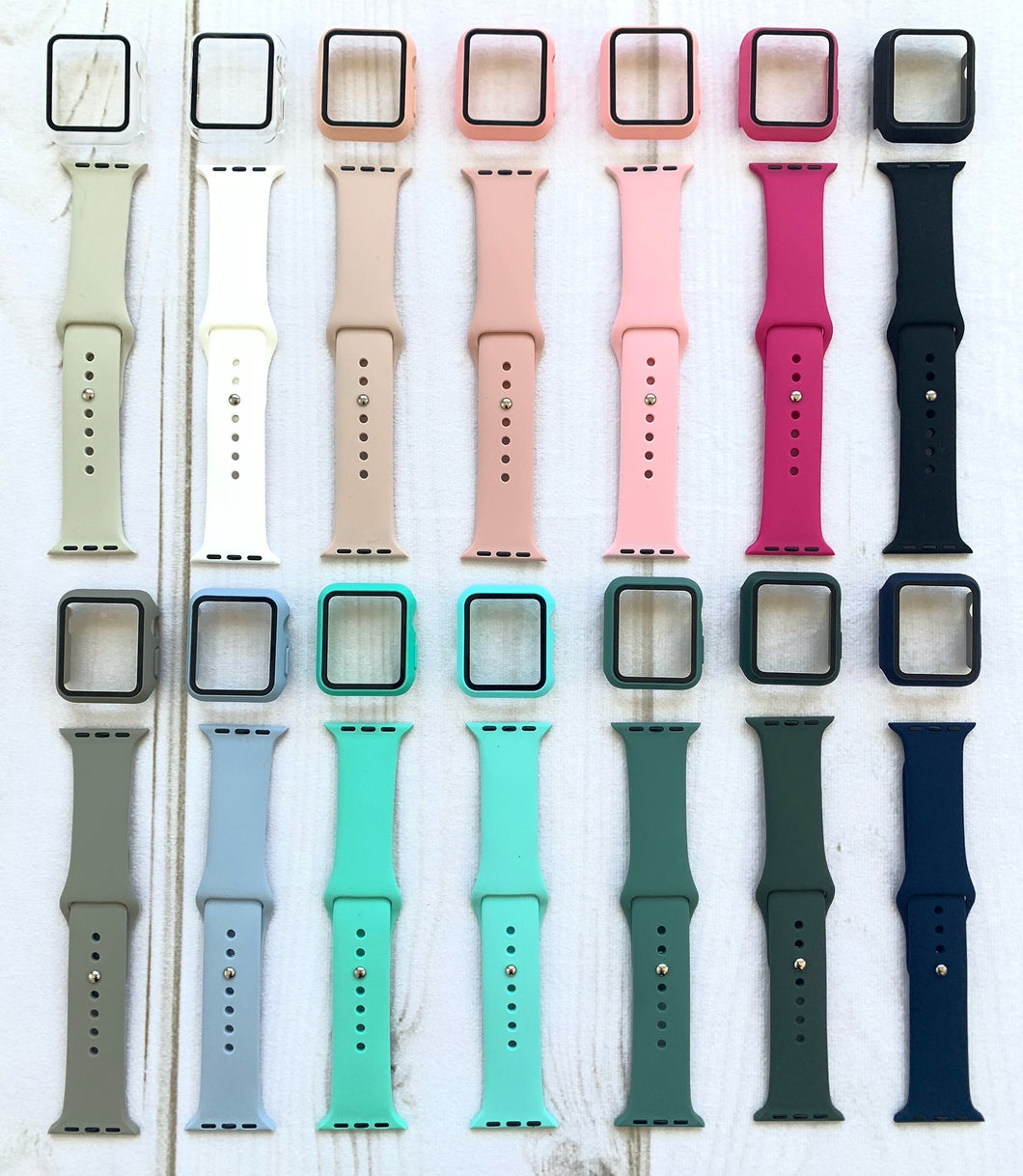 Silicone Band + Bumper Set for Apple Watch