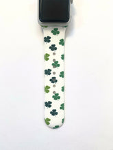 Load image into Gallery viewer, St Patrick&#39;s Day Shamrocks Apple Watch Band
