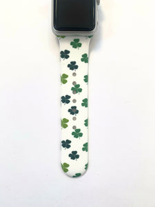 St Patrick's Day Shamrocks Apple Watch Band
