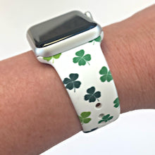 Load image into Gallery viewer, St Patrick&#39;s Day Shamrocks Apple Watch Band
